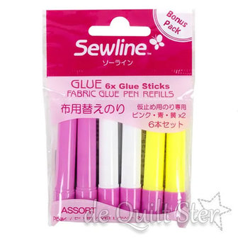 Sewline Glue Pen Refills 6-pack (Lijmstift navulling) Multi [FAB50062]