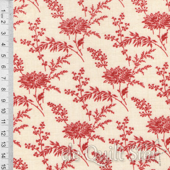 COUPON Bonheur de Jour | Veldbloemen Pearl Rouge [13914-18] 68x110cm