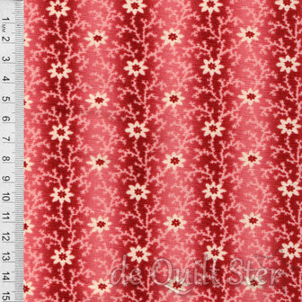 Kate&#039;s Garden Gate | Fading Floral Vine Red [31643-15]