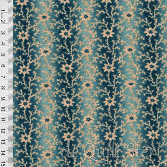 Kate&#039;s Garden Gate | Fading Floral Vine Teal [31643-17]