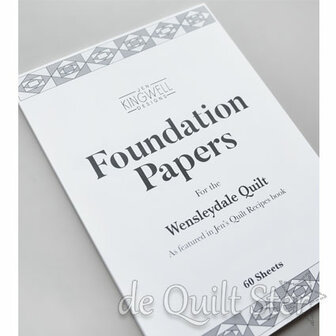 Jen Kingwell - Foundation Piecing Papers 'Wensleydale'