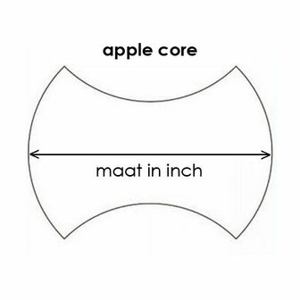 Apple Core 2inch - Papiertjes