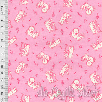 Nana Mae 6 | Musical Elephants Pink [364-22]