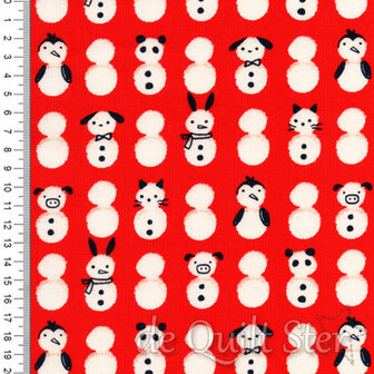 Jolly Darlings | Snowmen Dark Ruby [5089-12]