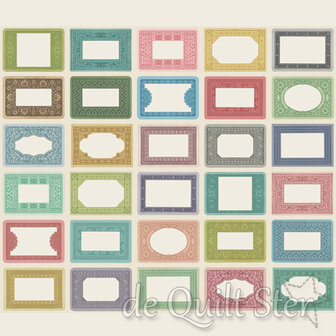 Junk Journal | Panel Vintage Quilt Labels [7420-11] 