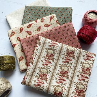 The Fox Homestead | Bird & Nest Stripe Cream Pink [2960-32]