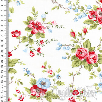 Sweet Liberty | Roses Linen White [18750-11]