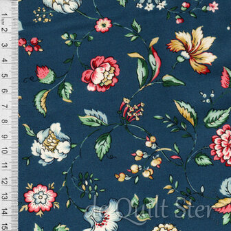 COUPON Spring Garden | Dark Blue [2044] 26x110cm