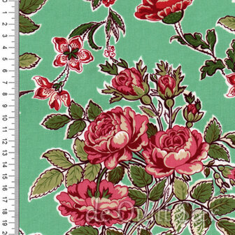 Yeoville | Bev&#039;s Rose Bouquets Winter Green [3012-76]