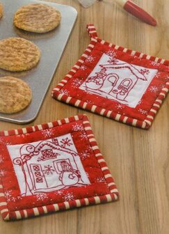 Annie&#039;s Quilting | Redwork Blizzard Buddies