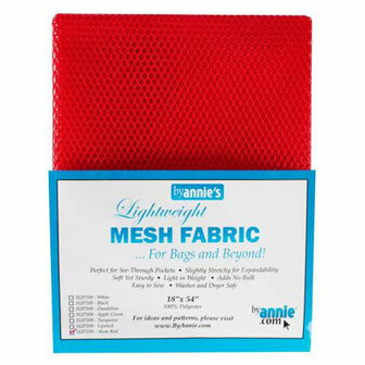 byAnnie&#039;s | Mesh Fabric - Atom Red [SUP209]