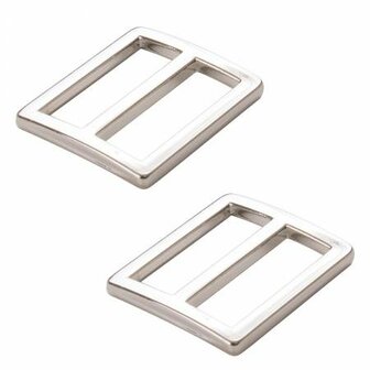 ByAnnie | Sliders Widemouth Nickel 1&quot; / set van 2 [HAR1SLNTWO]