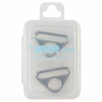 ByAnnie | Triangle Rings Nickel 1&quot; / set van 2 [HAR1TRNTWO]