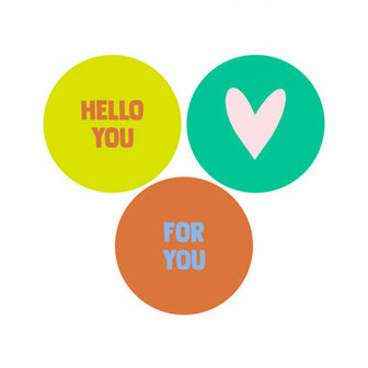 Sluitstickers | Hello You - 9stuks