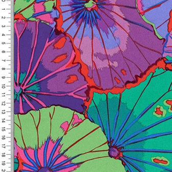 Kaffe Fassett Lotus Leaf Purple| Dubbelbreed [GP007] 145x274cm 