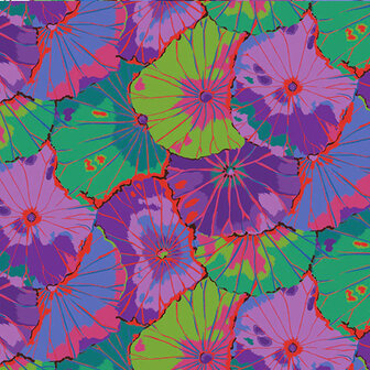 Kaffe Fassett Lotus Leaf Purple| Dubbelbreed [GP007] 145x274cm 