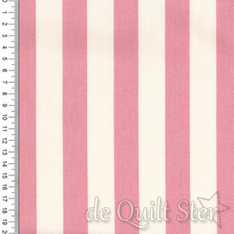 COUPON Big Stripe | 7/8inch pink/creme [88610] 33x110cm