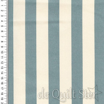 COUPON Big Stripe | 7/8inch teal/creme [88610] 85x110cm