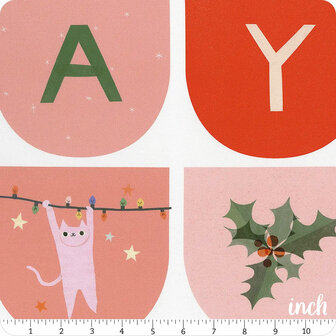 Kerstpanel | Tiny Christmas - Bunting (Vlaggenlijn) [37138-11]
