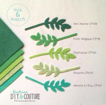 Cinnamon Patch Vilt Chartreuse [CP130]