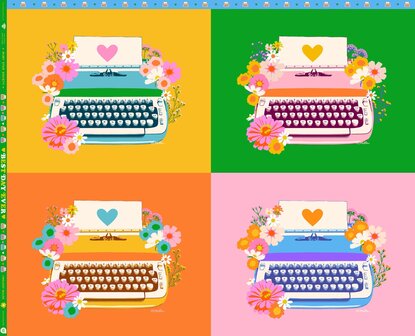 Ruby Star Society | Panel &#039;Best Day Ever&#039; Typewriters [0102-11] 
