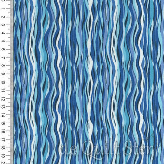Deep Blue Sea | Wave Stripe Light Blue [144B2]