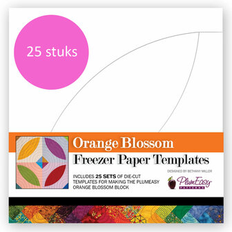 Plum Easy | Orange Blossom Freezer Paper - pakje 25 stuks [PEP-225]