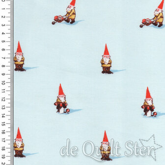 Heather Ross | Gnomes Blue [54324D-1]