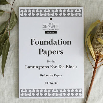 Jen Kingwell - Foundation Piecing Papers &#039;Lamingtons for Tea&#039; 