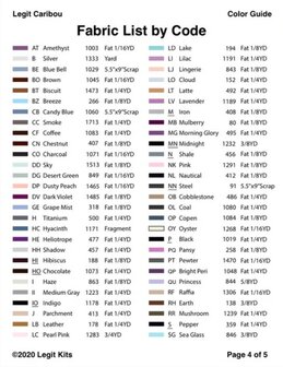 Legit Kits - Foundation Piecing Papers &#039;Caribou&#039; 