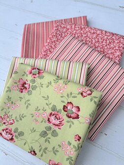 COUPON A Very Sweet Christmas | Rose Stripe [3066-11] 50x110cm**