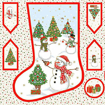 Kerstpanel | Jolly St Nick Stocking (Kerstsok) [129]