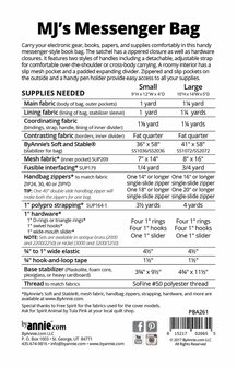 ByAnnie | MJ's Messenger Bag [PBA261]