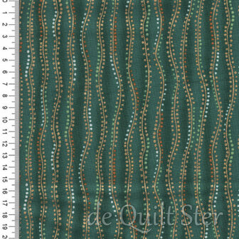 Makower UK | Golden - Stripe Green [161G]