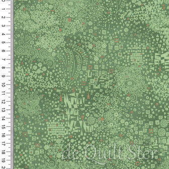 Makower UK | Golden - Engraved Green [157G]