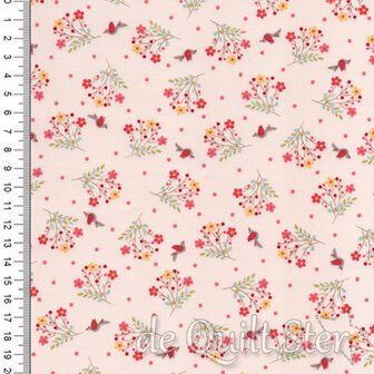 Bunny Hill Designs | Lyda Rose - Birds Pale Pink [3074-19]