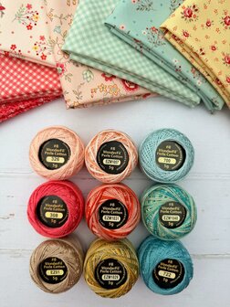 Kleursuggesties van WonderFil Eleganza voor bij deze collectie