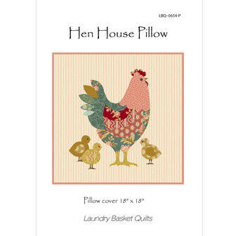 Laundry Basket Quilts | Patroon - Hen House Pillow [LBQ-0654]