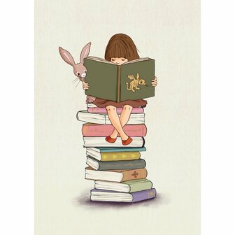 Ansichtkaart Belle &amp; Boo | Little Library