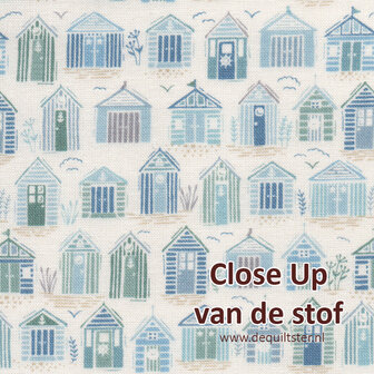 Makower | Driftwood - Beach Huts Light Cream [174Q1]