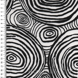Kaffe Fassett | Onion Rings in Black [PWBM070.BLACK]