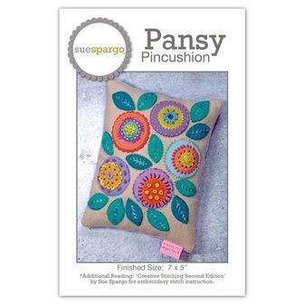 Sue Spargo | Pansy Pincushion
