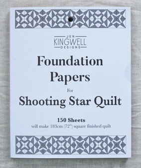 Jen Kingwell - Foundation Piecing Papers 'Shooting Star' [JKD-8922]