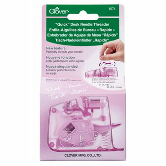 Clover 'Quick' Desk Needle Threader Pink [4074]