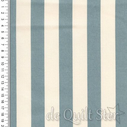 Big Stripe | 7/8inch teal/creme [88610]