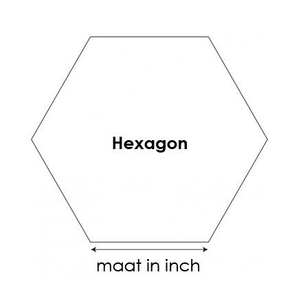 Hexagon 1/2inch - Papiertjes