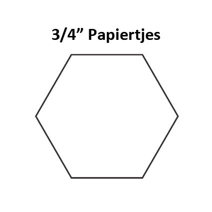 Hexagon 3/4inch - Papiertjes