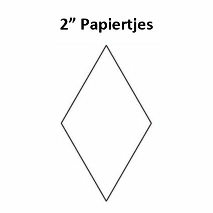 Zespuntige Ster 2inch - Papiertjes 
