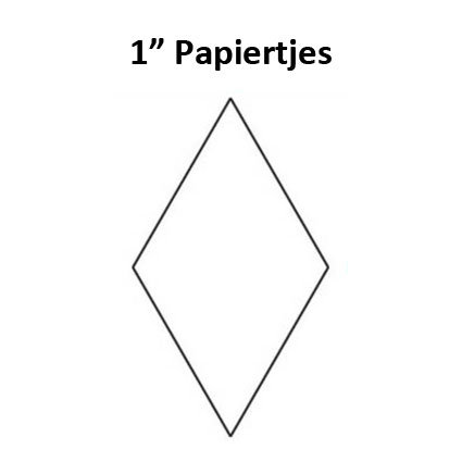 Zespuntige Ster 1inch - Papiertjes 