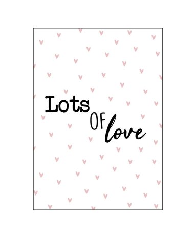 Ansichtkaart - Lots of love